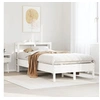 Image de Cadre de lit sans matelas blanc 75x190 cm bois de pin massif 3306172