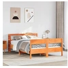 Image de Bedframe zonder matras massief grenenhout wasbruin 135x190 cm3306203