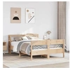 Image de Cadre de lit avec tête de lit 120x190 cm bois de pin massif, lit, meuble de chambre à coucher, lit en bois, lit 3306204