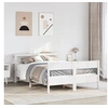 Image de Cadre de lit avec tête de lit blanc 120x190 cm bois pin massif, lit, meuble de chambre à coucher, lit en bois, lit 3306205
