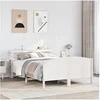 Image de Cadre de lit sans matelas blanc 120x190 cm bois de pin massif 3306238
