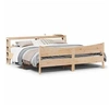 Image de Cadre de lit avec tête de lit 200x200 cm Bois de pin massif, sommier, cadre de lit double, cadre de lit en bois 3306291