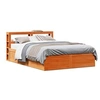 Image de Bedframe met hoofdbord massief grenenhout wasbruin 120x190 cm3306362