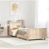 Image de Cadre de lit avec tï¿½te de lit 90x200 cm bois de pin massif, meuble de chambre ï¿½ coucher, sommier, lit en bois, lit, 3306468