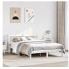 Image de Cadre de lit avec tête de lit blanc 150x200 cm bois pin massif, lit, meuble de chambre à coucher, lit en bois, lit 3306544