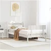 Image de Cadre de lit avec tête de lit blanc 75x190cm bois de pin massif, lit, mobilier de chambre à coucher, lit en bois, lit 3306604