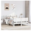 Image de Cadre de lit avec tête de lit sans matelas blanc 120x190 cm 3306816