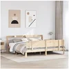 Image de Bedframe met hoofdbord massief grenenhout 200x200 cm3306835