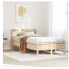 Image de Cadre de lit sans matelas 75x190 cm bois de pin massif 3306912