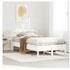 Image de Cadre de lit sans matelas blanc 75x190 cm bois de pin massif 3306913