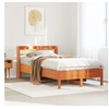 Image de Cadre de lit sans matelas cire marron 75x190 cm bois pin massif 3306914