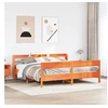 Image de Cadre de lit sans matelas cire marron 180x200cm bois pin massif 3306920