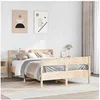Image de Cadre de lit sans matelas 150x200 cm bois de pin massif 3306924