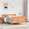 Image de Bedframe zonder matras massief grenenhout wasbruin 150x200 cm3306926