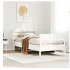 Image de Cadre de lit sans matelas blanc 100x200 cm bois de pin massif 3306934