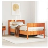 Image de Cadre de lit sans matelas cire marron 75x190 cm bois pin massif 3306953