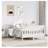 Image de Cadre de lit sans matelas blanc 160x200 cm bois de pin massif 3307000