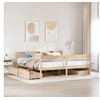 Image de Cadre de lit sans matelas 200x200 cm bois massif de pin 3307110