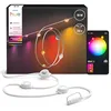 Image de Philips Hue Guirlande lumineuse Festavia, 18 M, White & Color Ambiance, 55 lm, 32 Ampoules à intensité réglable, Câble blanc, Résiste aux intempéries, Guirlande guinguette facile à installer en occasion ou reconditionné