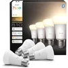 Image de Philips Hue Ampoule connectée A60 LED, Lumière blanche chaude 2700 K, Ampoule Philips Hue E27, 9,5 W, 810 lumens, Intensité variable, Compatible Alexa, Google Assistant et Apple Home, pack de 4 en occasion ou reconditionné