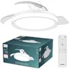 Image de Ventilateur de plafond Bliss pales rétractables LED intégrée RF blanc