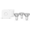 Image de Kit de démarrage - - Lumiere blanche et colorée ambiance -1 Bridge + 3 spots LED GU10 + 1 dimmer switch