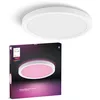 Image de Philips Hue Devote Panneau LED connecté, White and Color Ambiance, Rond 30 cm, 16,6W, 2000 lumens, Cadre blanc pour éclairage intérieur, plafond, salon, cuisine, couloir en occasion ou reconditionné