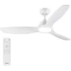 Image de Ventilateur de plafond LED Olas 35W 24W RF, 132 cm, Blanc