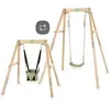 Image de Balançoire en bois évolutive Exit Toys Silvi Beige 172x192x198 cm 51.50.10.00