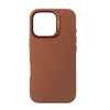 Image de Coque pour iPhone 16 Pro Antichocs en Cuir Compatible MagSafe Marron clair