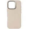 Image de Coque pour iPhone 16 Pro Antichocs en Cuir Compatible MagSafe Beige