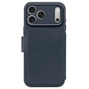 Image de Etui Folio pour iPhone 17 Pro MagSafe en Cuir avec Coque Détachable Bleu marine