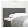 Image de Tête de lit LED Set de 2 Gris foncé Tissu, Bois 100 cm Moderne 3338201