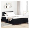 Image de Lit à sommier tapissier avec matelas Noir 120x190 cm Tissu 3338673