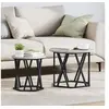 Image de Tables d appoint 2 pcs Gris Sonoma en bois aggloméré