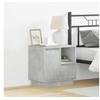 Image de Tables de chevet avec LED 2 pièces gris béton 50x34,5x50 cm