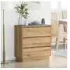 Image de Commode de chevet avec LED Chêne Artisan 71x34,5x75 cm Bois d ingénierie