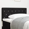 Image de Tête de lit LED capitonnée en cristal noire 90 cm velours 3338049