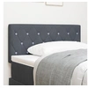 Image de Tête de Lit LED capitonnée avec boutons en cristal gris foncé 100 cm velours 3338054