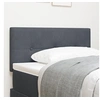 Image de Tête de lit LED capitonnée en gris foncé 100 cm en velours 3338117