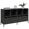 Image de Buffet noir 135x39x73,5 cm acier laminé à froid, meuble de rangement, meuble de rangement de cuisine, meuble de 3307161
