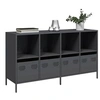 Image de Buffet anthracite 135x39x73,5 cm acier laminé à froid, meuble de rangement, meuble de rangement de cuisine, meuble de 3307163