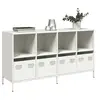 Image de Buffet blanc 135x39x73,5 cm acier laminé à froid