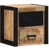 Image de Table de chevet 40x35x40 cm bois massif de manguier brut, armoire de lit, meuble de chambre à coucher, table de 4015953