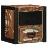 Image de Table de chevet multicolore 40x35x40 cm bois de récupération