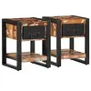 Image de Tables de chevet 2 pcs multicolore bois massif de manguier brut 4013570