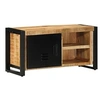 Image de Meuble TV 80x30x40 cm bois massif de manguier brut, banc tv, meuble hifi, centre de divertissement, buffet tv, meuble 4013587