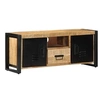 Image de Meuble TV 100x30x40 cm bois massif de manguier brut