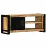Image de Meuble TV 80x30x35 cm bois massif de manguier brut, banc tv, meuble hifi, centre de divertissement, buffet tv, meuble 4013591