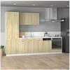Image de Ensemble de 7 meubles de cuisine "Lyon" en chêne Sonoma 3307654